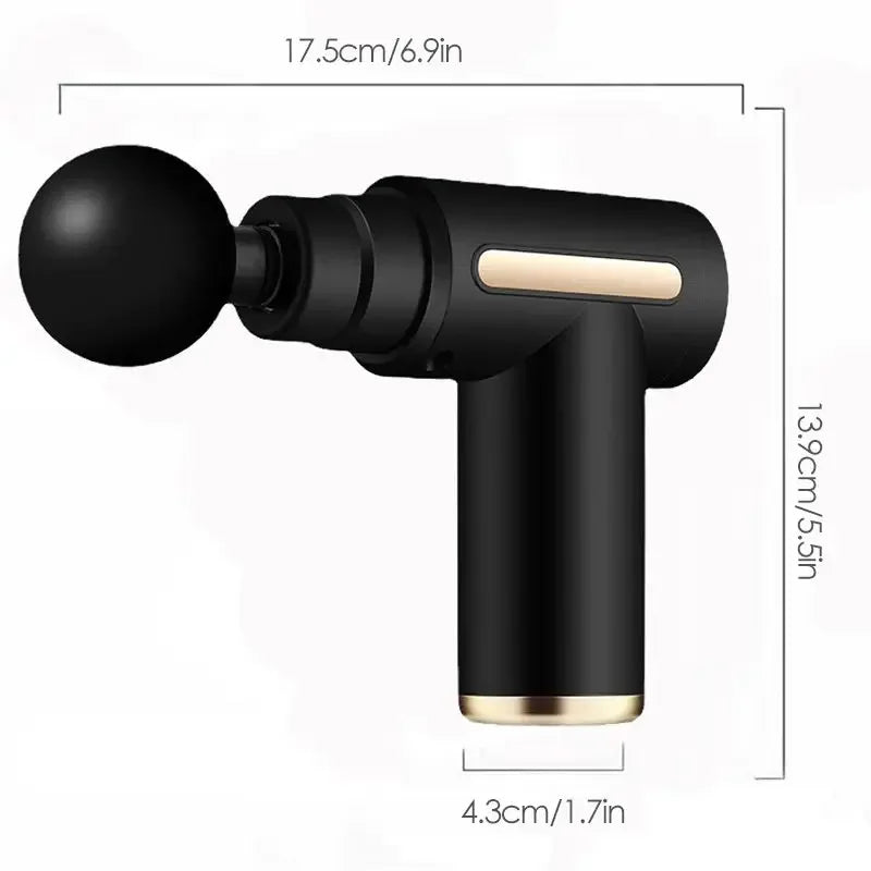 2024Portable Fascia Gun Deep Tissue Mini Massage Gun Lightweight Adjustable Speed Whole Body Massage Equipment Neck Body Massage