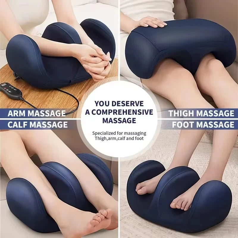 Electric Foot Leg Massager Electrics Heating Therapy Hot Compression Shiatsu Kneading Roller Muscle Calf Relaxation Feet Machine