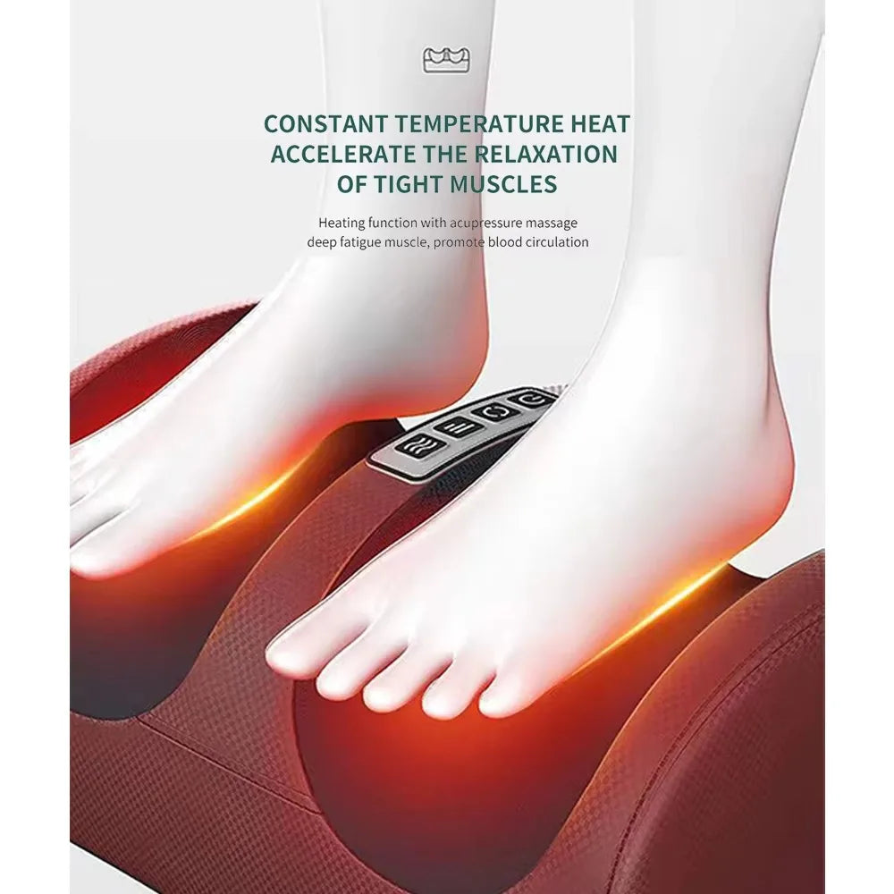 XINDU Hot Compression Electric Foot Massager Heating Therapy Shiatsu Kneading Roller Muscle Relaxation Pain Relief Foot Spa
