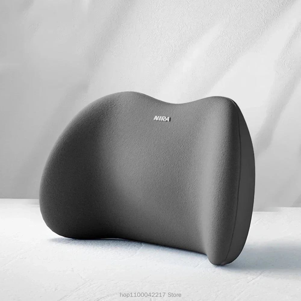 Car Seat Neck Pillow Adjustable Lumbar Support Headrest Waist lumbar Cushion Car Seat Memory Foam Car Travel Interior Accessorie