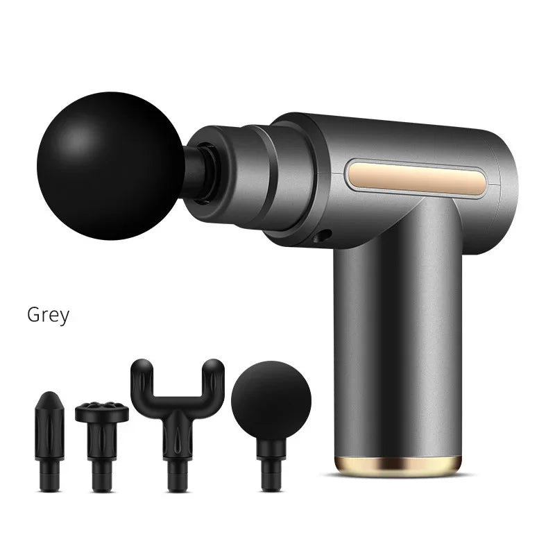 2024Portable Fascia Gun Deep Tissue Mini Massage Gun Lightweight Adjustable Speed Whole Body Massage Equipment Neck Body Massage