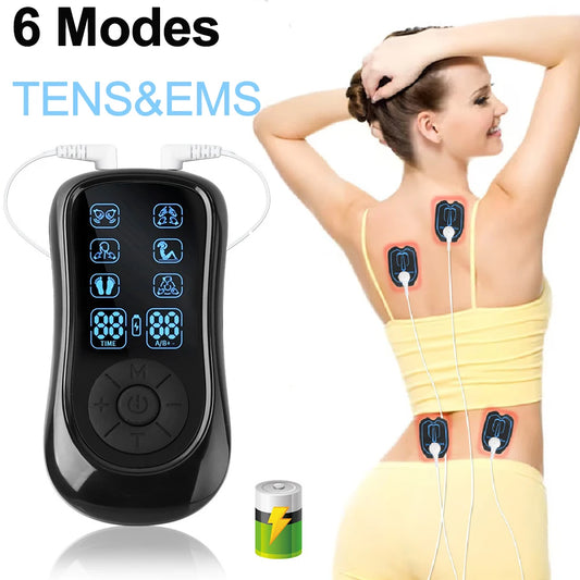 Electric TENS Muscle Stimulator EMS Acupuncture Body Massage Physiotherapy Digital Therapy Slimming Machine Electrostimulator