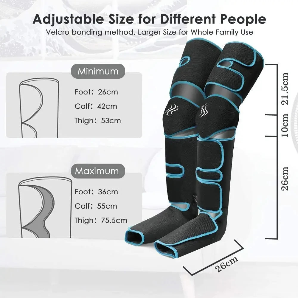 Foot Air Pressure Leg Massager Promotes Legs Blood Circulation Muscle Relaxation Lymphatic Drainage Body Massage Foot Massager
