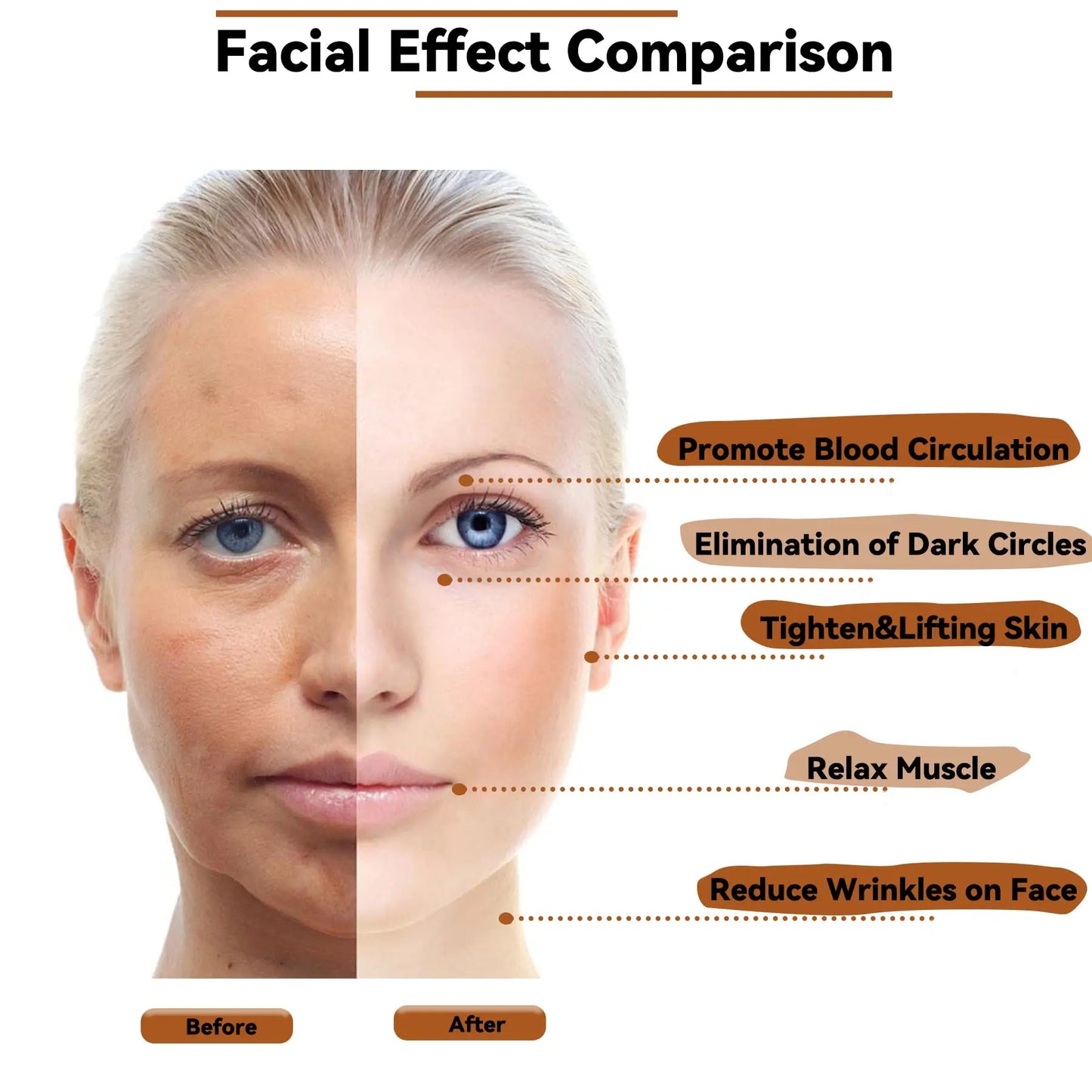 Face Massage Roller Wooden Facial Maderotherapy Lifting Wood Therapy Massage Kit Anti-Cellulite Facial Lifting Wrinkle Remover