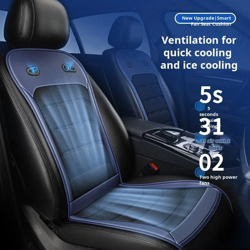 12/24v Ventilation Massage Seat Cushion Moisture Wicking Breathable Heat Dissipation And Cooling Massage Seat Mat Summer Car