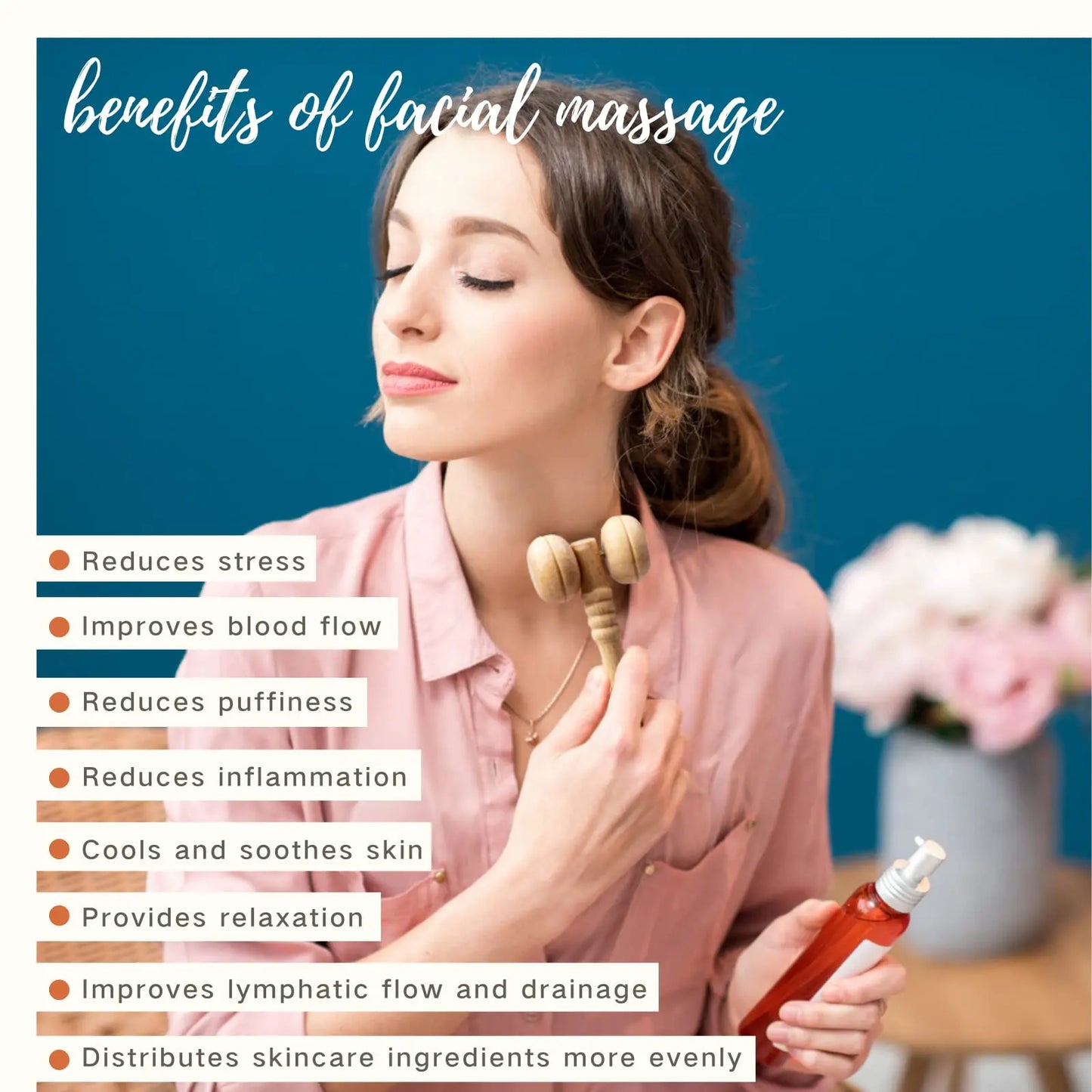 Face Massage Roller Wooden Facial Maderotherapy Lifting Wood Therapy Massage Kit Anti-Cellulite Facial Lifting Wrinkle Remover