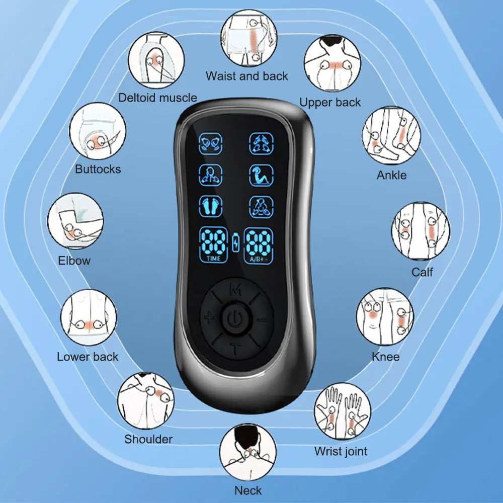 Electric TENS Muscle Stimulator EMS Acupuncture Body Massage Physiotherapy Digital Therapy Slimming Machine Electrostimulator