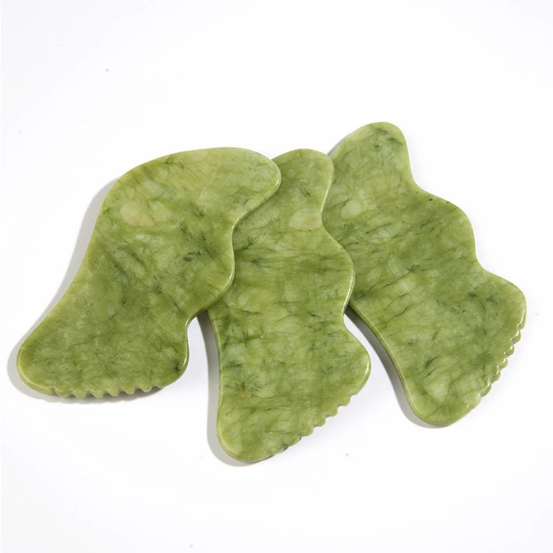 Natural Jade Stone Gua Sha Board SPA Acupuncture Gouache Scraper Massager Skin Beauty Facial Lifting Care Scraping Massage Tools