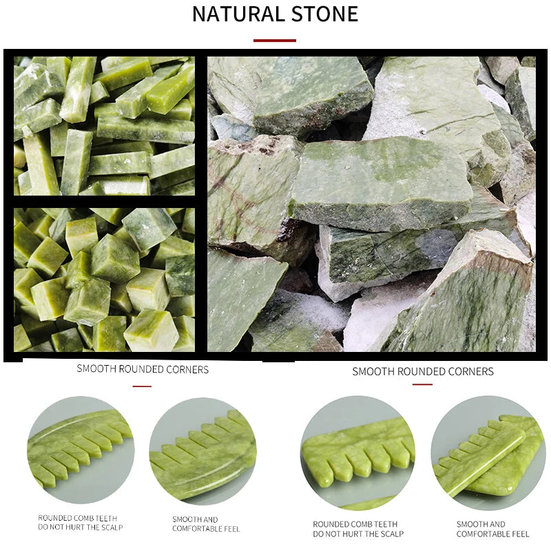 Natural Jade Stone Gua Sha Board SPA Acupuncture Gouache Scraper Massager Skin Beauty Facial Lifting Care Scraping Massage Tools