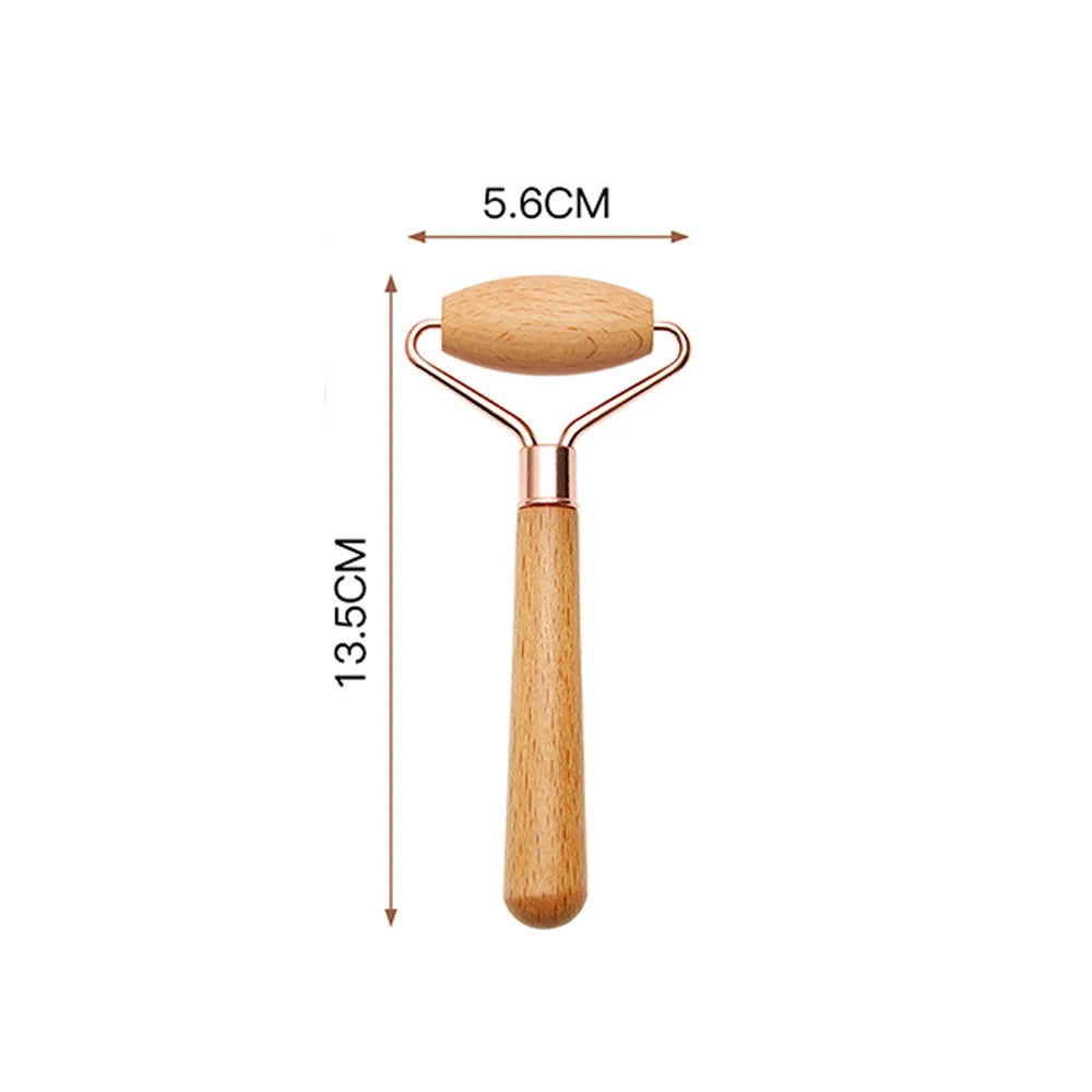 Face Massage Roller Wooden Facial Maderotherapy Lifting Wood Therapy Massage Kit Anti-Cellulite Facial Lifting Wrinkle Remover