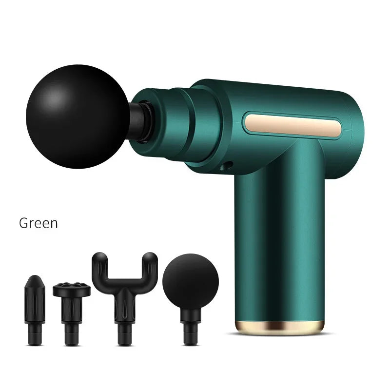 2024Portable Fascia Gun Deep Tissue Mini Massage Gun Lightweight Adjustable Speed Whole Body Massage Equipment Neck Body Massage
