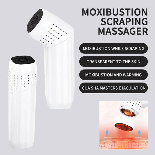 Moxibustion Scraping Massager Warm Body Massage Moxa Therapy Heating Acupressure Meridian Relieve Pain Moxibustion Instrument
