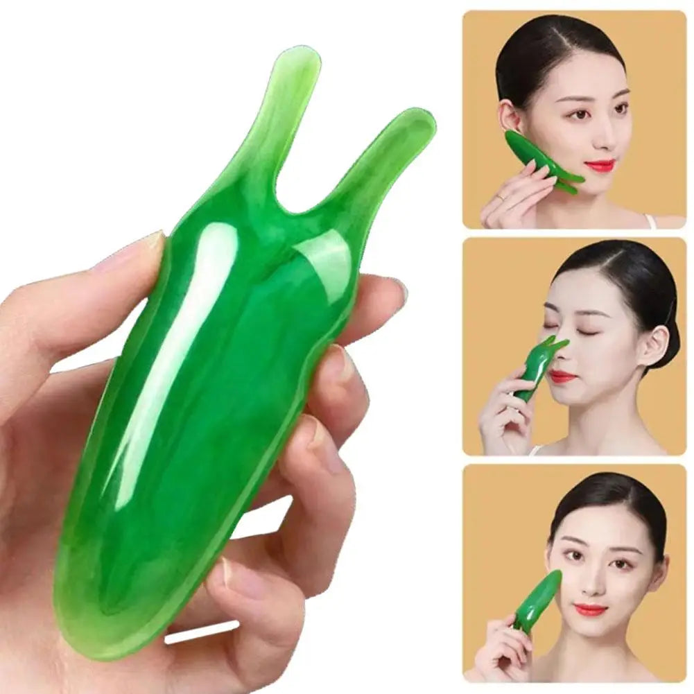 Natural Resin Gua Sha Gouache Scraper Massager for Face Eye Facial Nose Lifting Skin Care Beauty SPA Care Tools